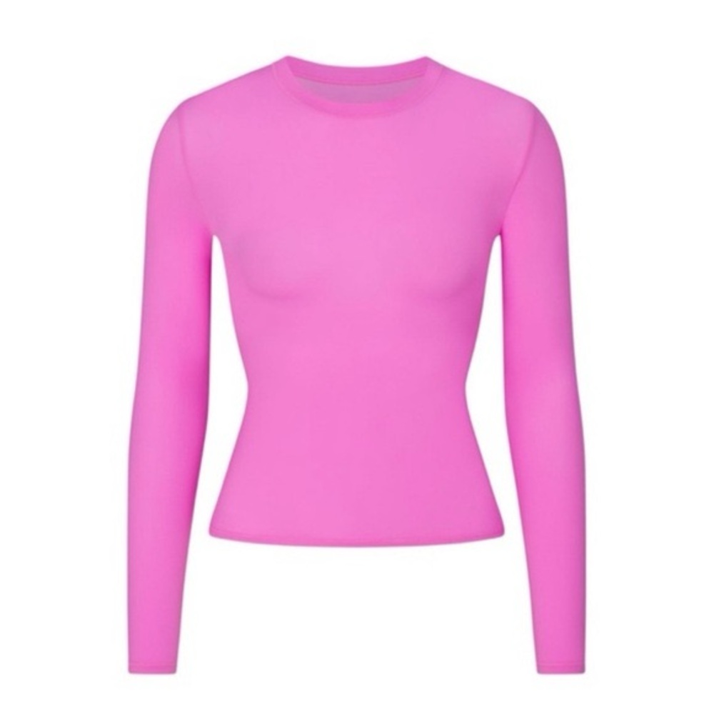 Skims Small Fits Everybody Long Sleeve Neon Orchid